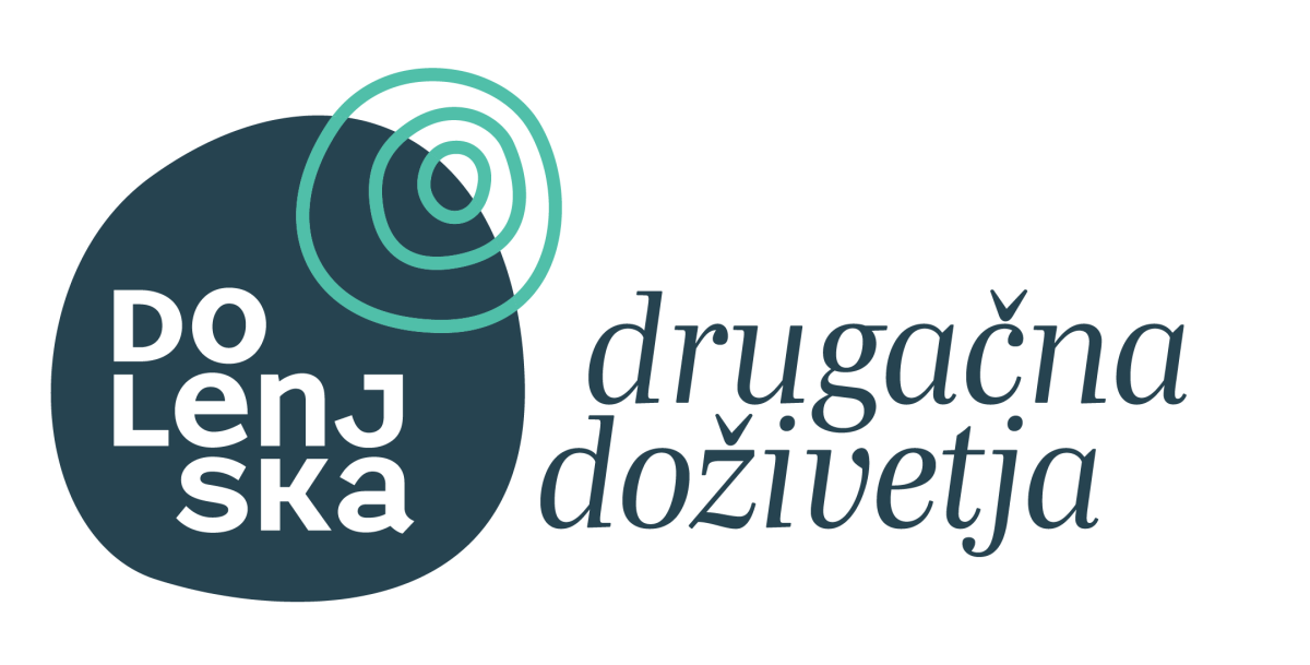 Visit Dolenjska - Logo SI slogan - barven